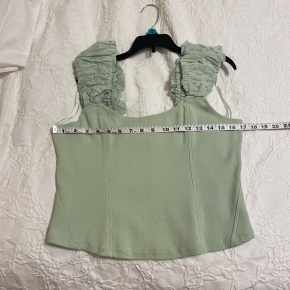 Anthropologie by Anthropologie NWT Ribbed Corset Tank L Large - Picture 5 of 9